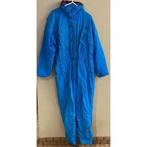 Vintage Bogner Women's Size 12 Regular Teal One Piece Ski Snowmobile Suit USA